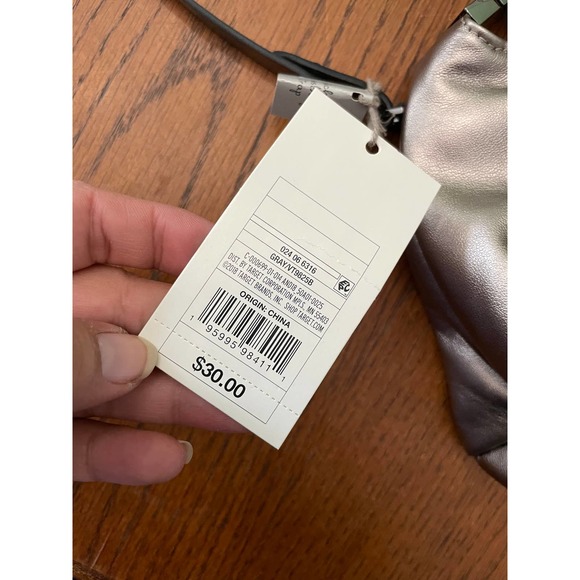 NWT A New Day Metallic Gray Purse - Picture 3 of 8